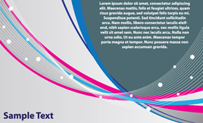 Business colorful card design